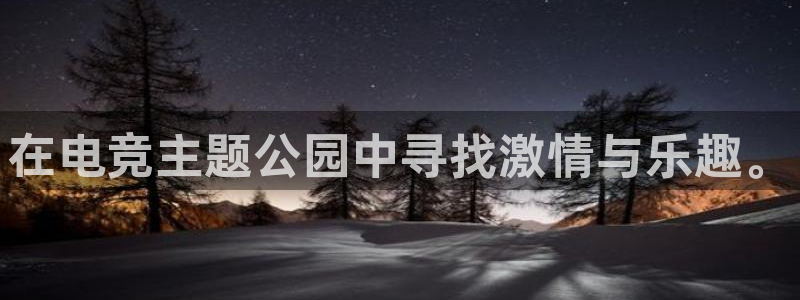 ob电竞平台：在电竞主题公园中寻找激情与乐趣。